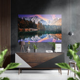 Lake View Brushed Aluminium Dibond Wall Art.